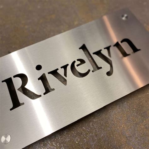 custom metal house name signs|stainless steel house name signs.